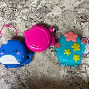 Set of 3 Polly Pocket Playsets